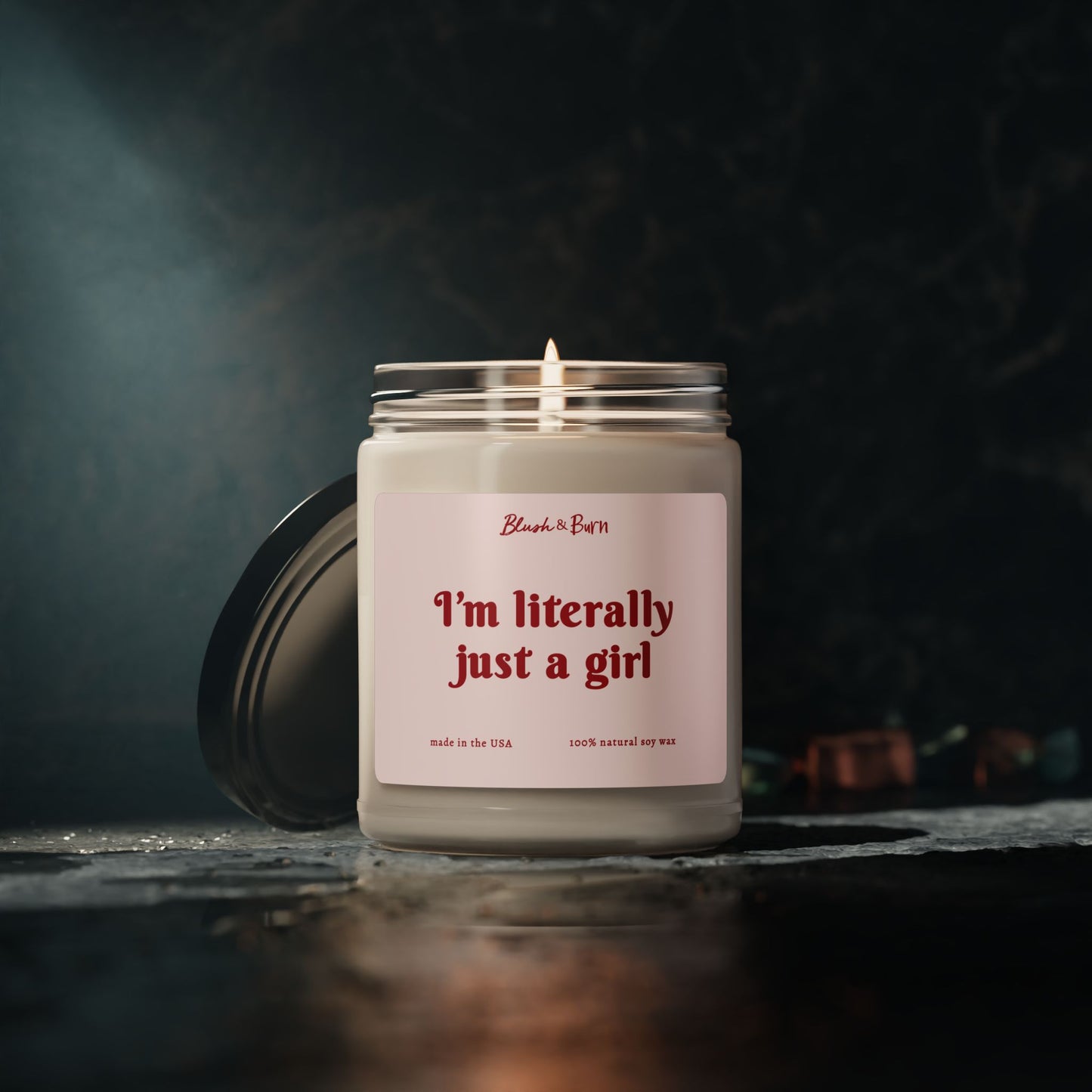I’m Literally Just a Girl 9oz Clear Candle